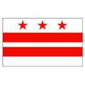 D.C. flag 3 x 5 feet Super Knit polyester