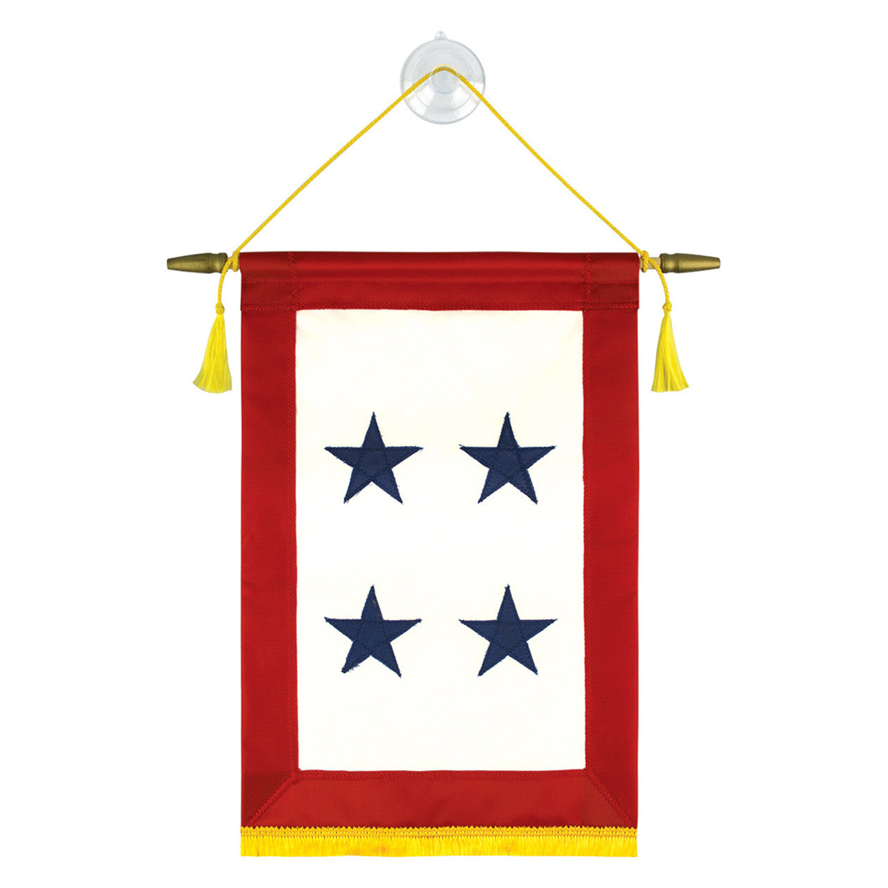 Blue star service banner with four stars