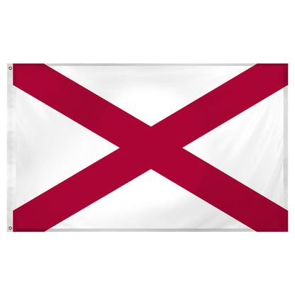 Alabama flag 3 x 5 feet Super Knit polyester