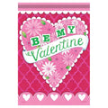 Valentine Banner Flag - Hearts & Flowers - 28in x 40in