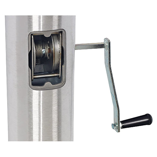 Independence Series 80ft 3 Sections Commercial Flagpole - .375in Wall Thickness - 12in Butt Diameter