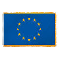 Flag of the European Union with yellow stars on a blue background