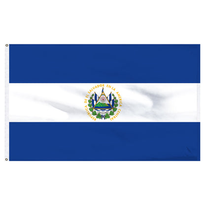 El Salvador flag 3ft x 5ft Nylon
