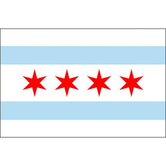 Chicago 5' X 8' Nylon Flag