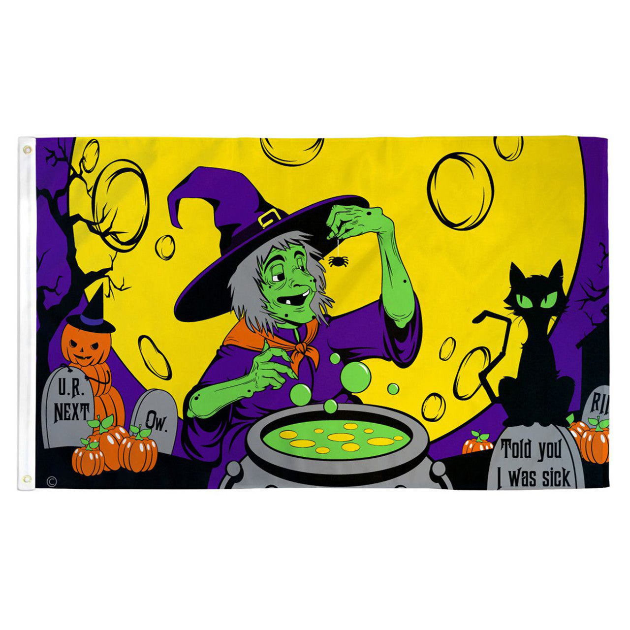 Witch's Brew Flag - 3ft x 5ft Printed Polyester