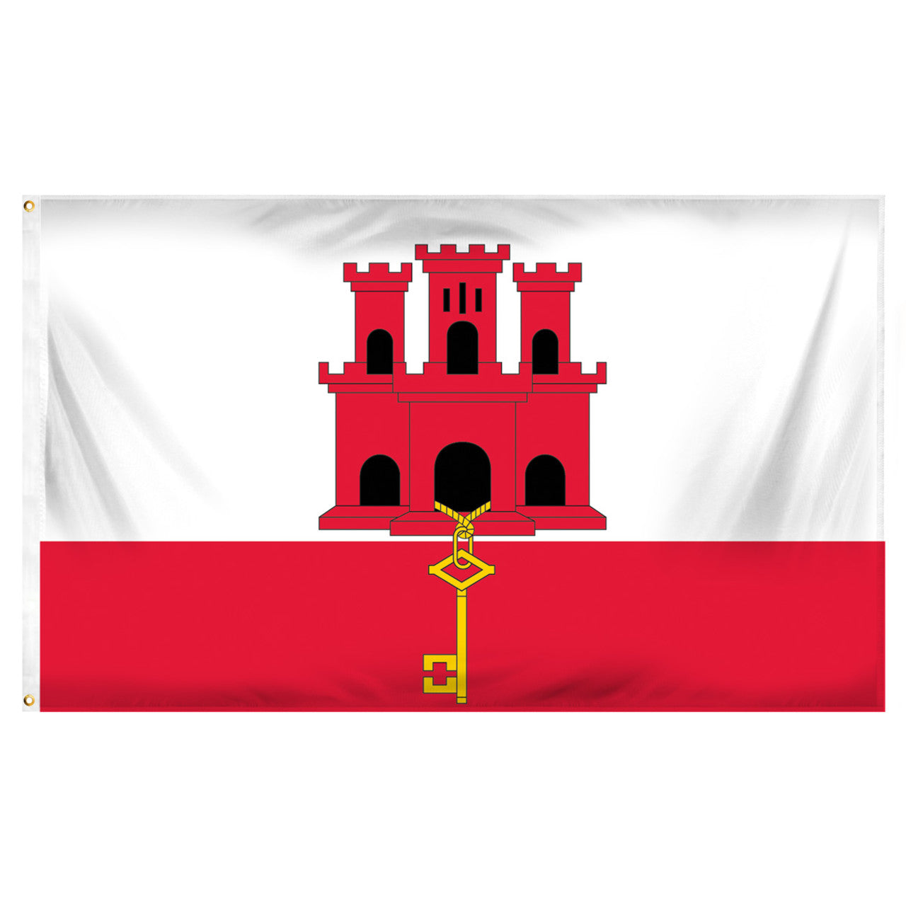 Gibraltar Flag 3ft x 5ft Printed Polyester