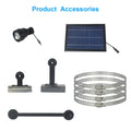 Product accessories for solar powered LED flagpole light