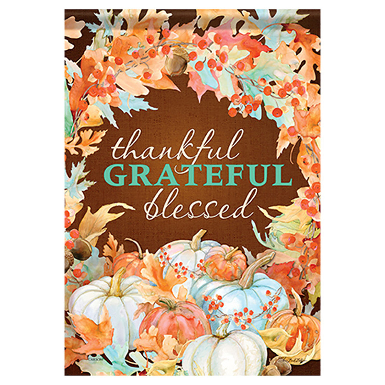 Carson Thanksgiving Garden Flag - Thankful Blessed – United States Flag ...