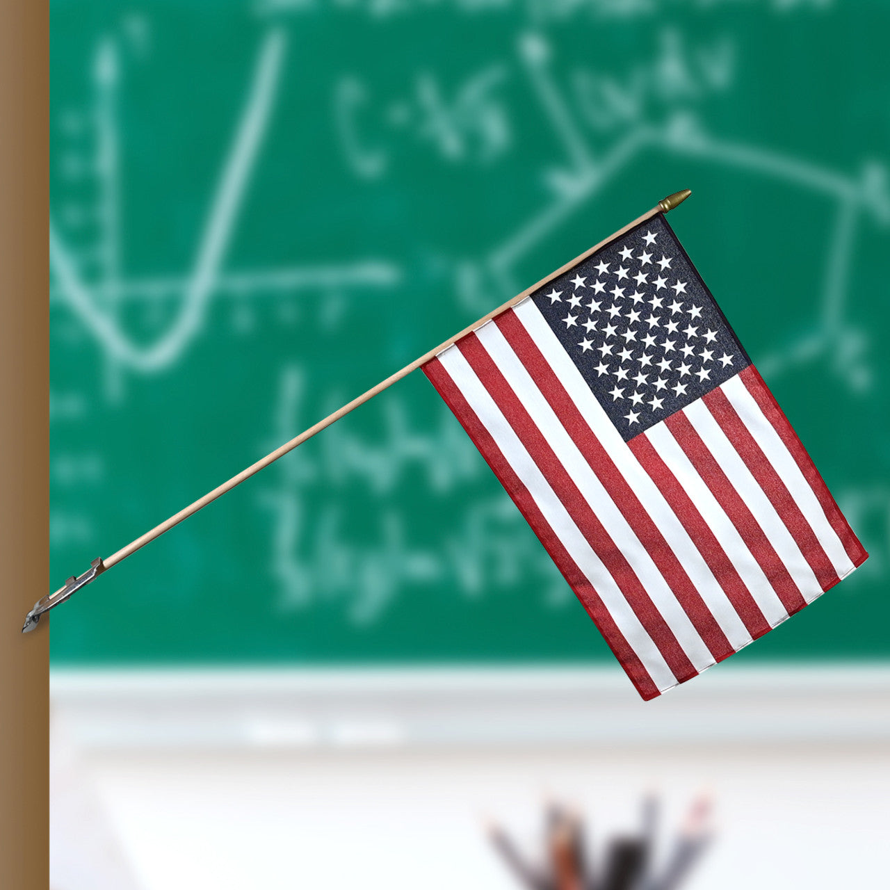 Wall Bracket for Classroom Stick Flags (Classroom Bracket)