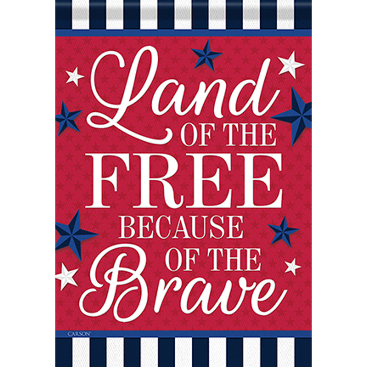 Carson Patriotic Garden Flag - Land of the Free