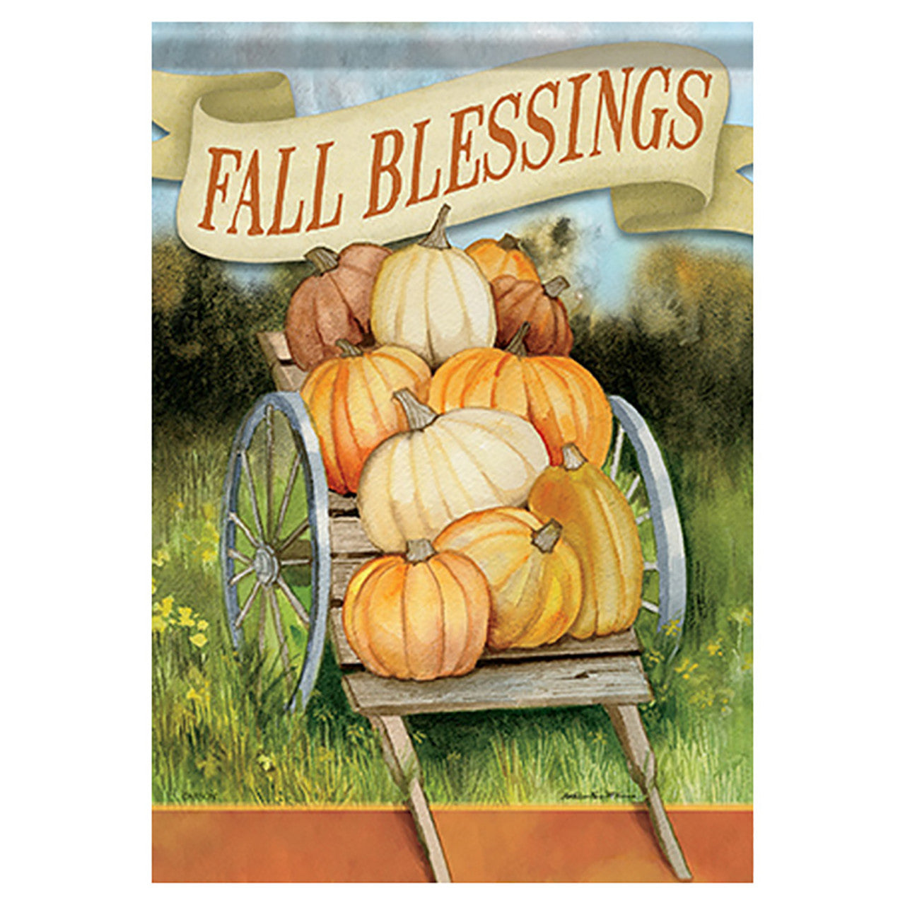 Carson Fall Garden Flag - Fall Blessings - 12.5in x 18in
