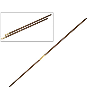 US Made Super Tough 8ft Wood Two Piece Residential Flagpole - Screw Joint Included - Dark Brown
