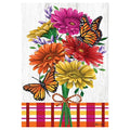 Gerbera Plaid Banner Flag