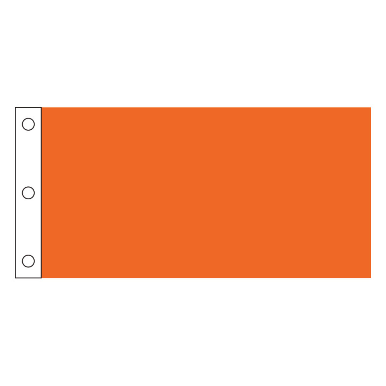 Solid Color Nylon Golf Flags - 14" x 20" With Grommets