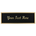 Black-on-Brass Engraving Plate - 1.75in x 5in
