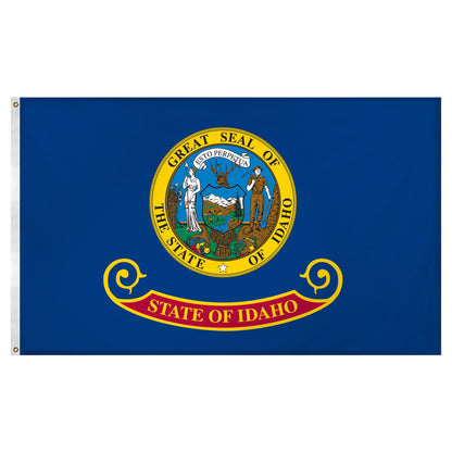 Idaho flag 3 x 5 feet Super Knit polyester