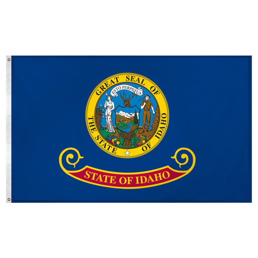 Idaho flag 3 x 5 feet Super Knit polyester