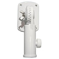 Valley Forge Outdoor White Aluminum 6' 2-Piece Spinning Pole Kit w/ Sewn Nylon 3' x 5' American Flag and 1" White Adjustable Cast Aluminum Bracket