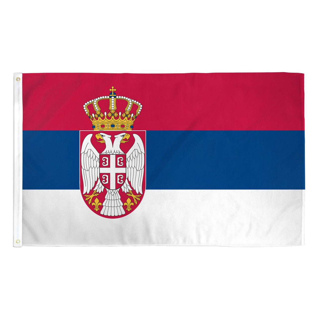 Serbia Flag 3ft x 5ft Printed Polyester