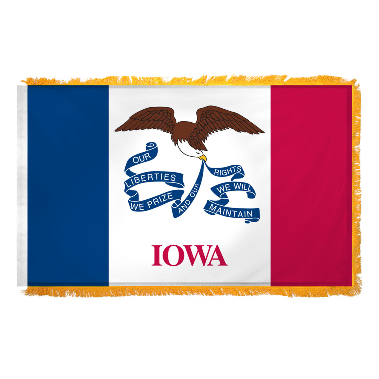 Super Tough Indoor Iowa Nylon Flag 3ft x 5ft