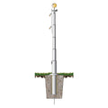 Ground Set Diminishing Section Steel 120ft Flagpole