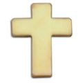 Christian gold cross lapel pin