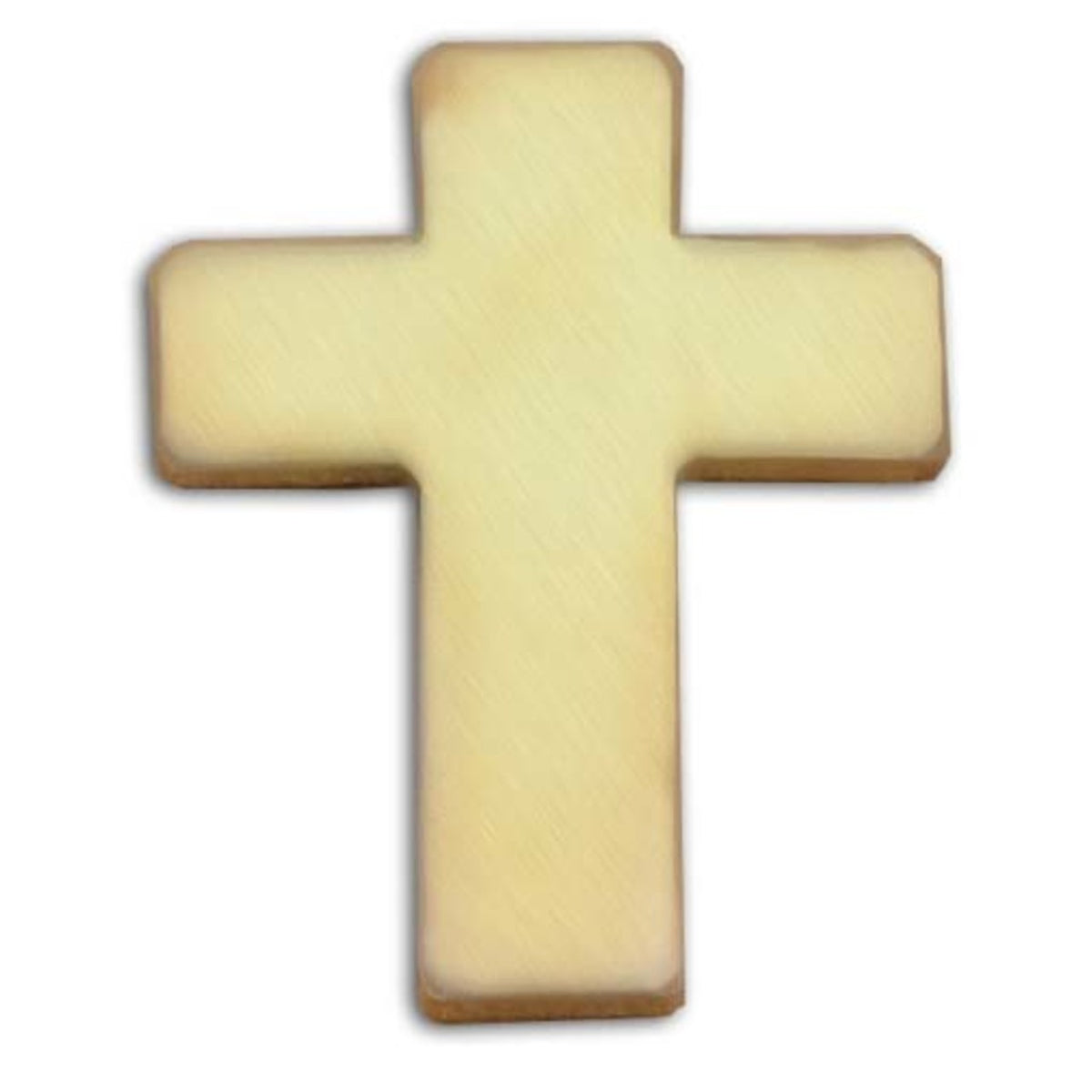 Christian gold cross lapel pin