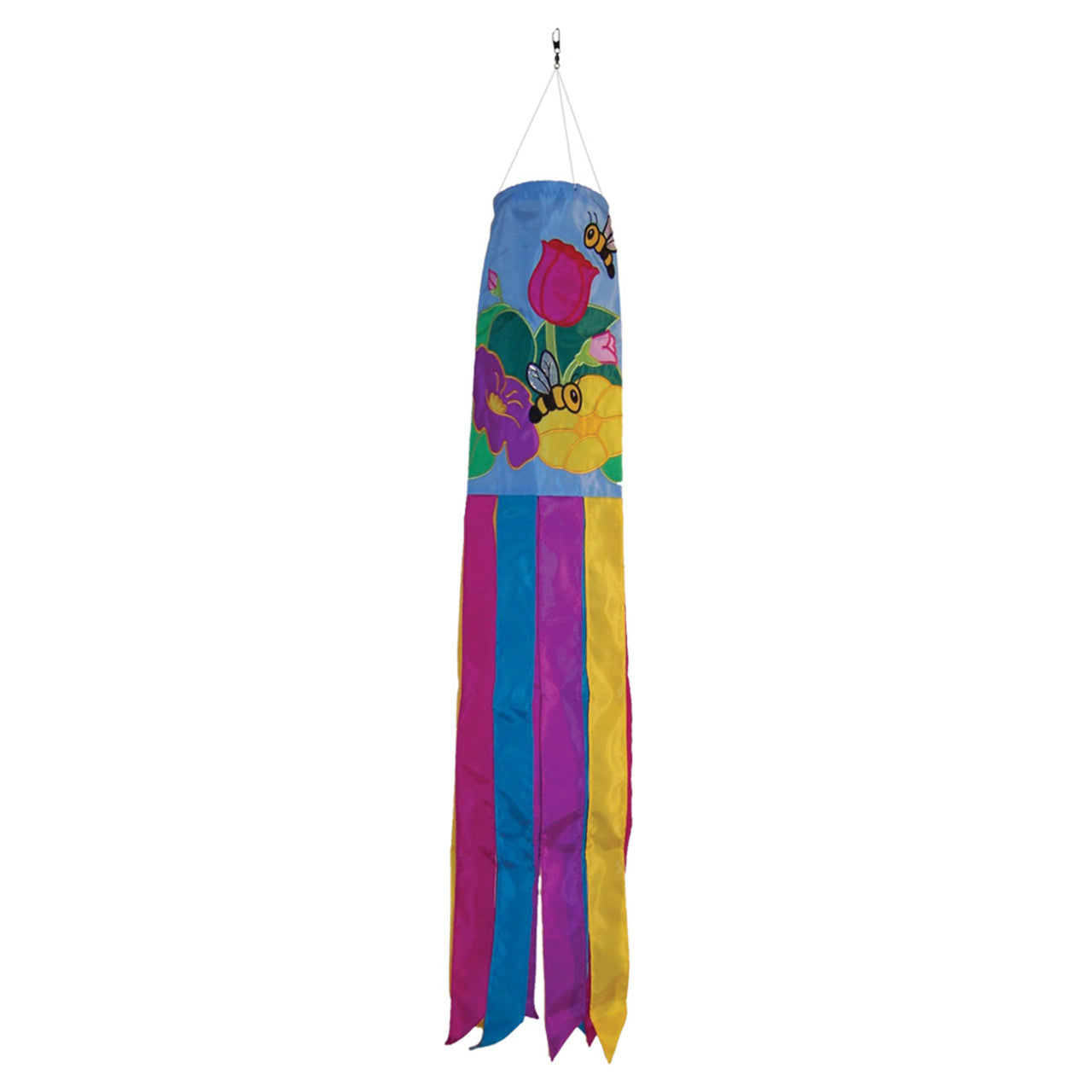 Floral Bee Windsock - 6in x 40in