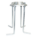 Silver Shoe Base Anchor Bolt 0.75" x 24"