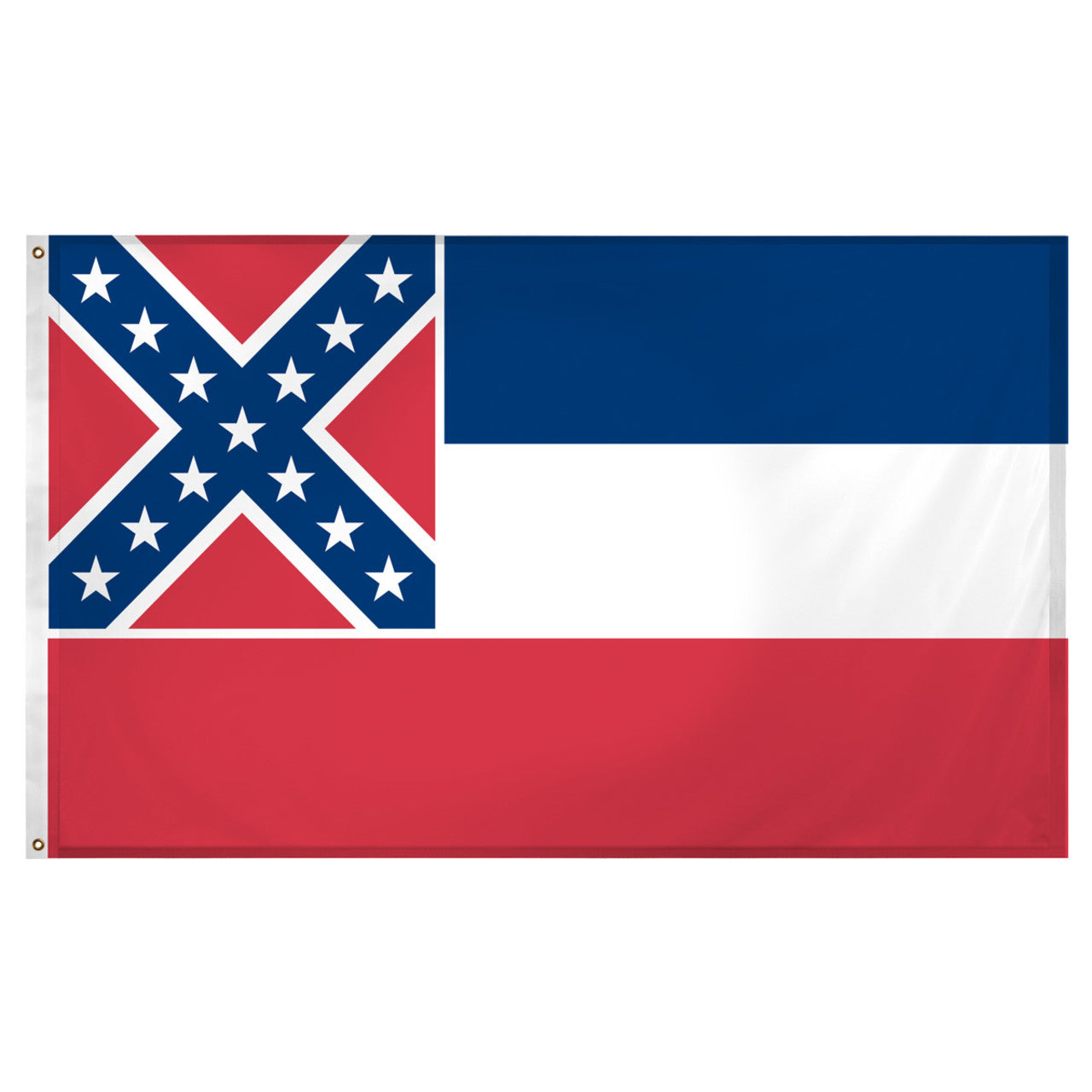 Old Mississippi flag 3 x 5 feet Super Knit polyester