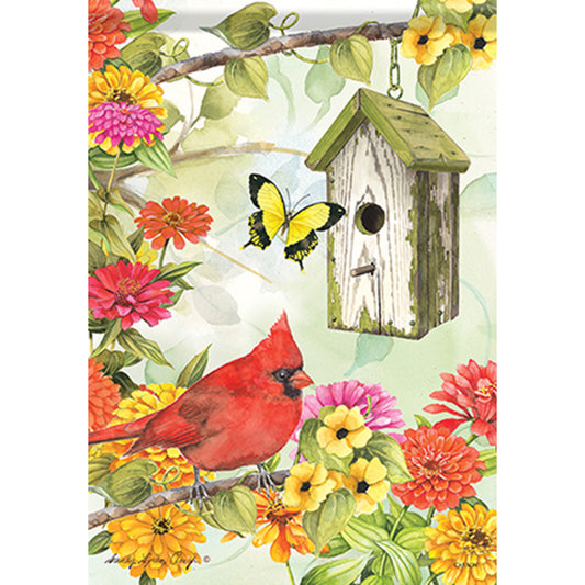 Carson Summer Banner Flag - Cardinal Birdsong - 28in x 40in