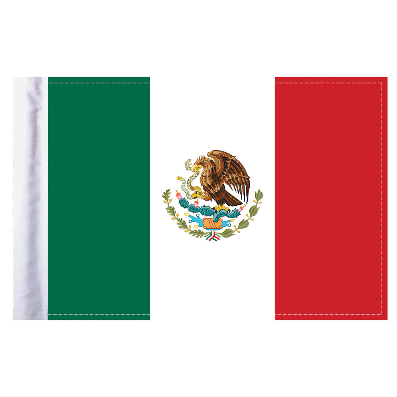 Mexico Motorcycle Flag - 6" x 9"