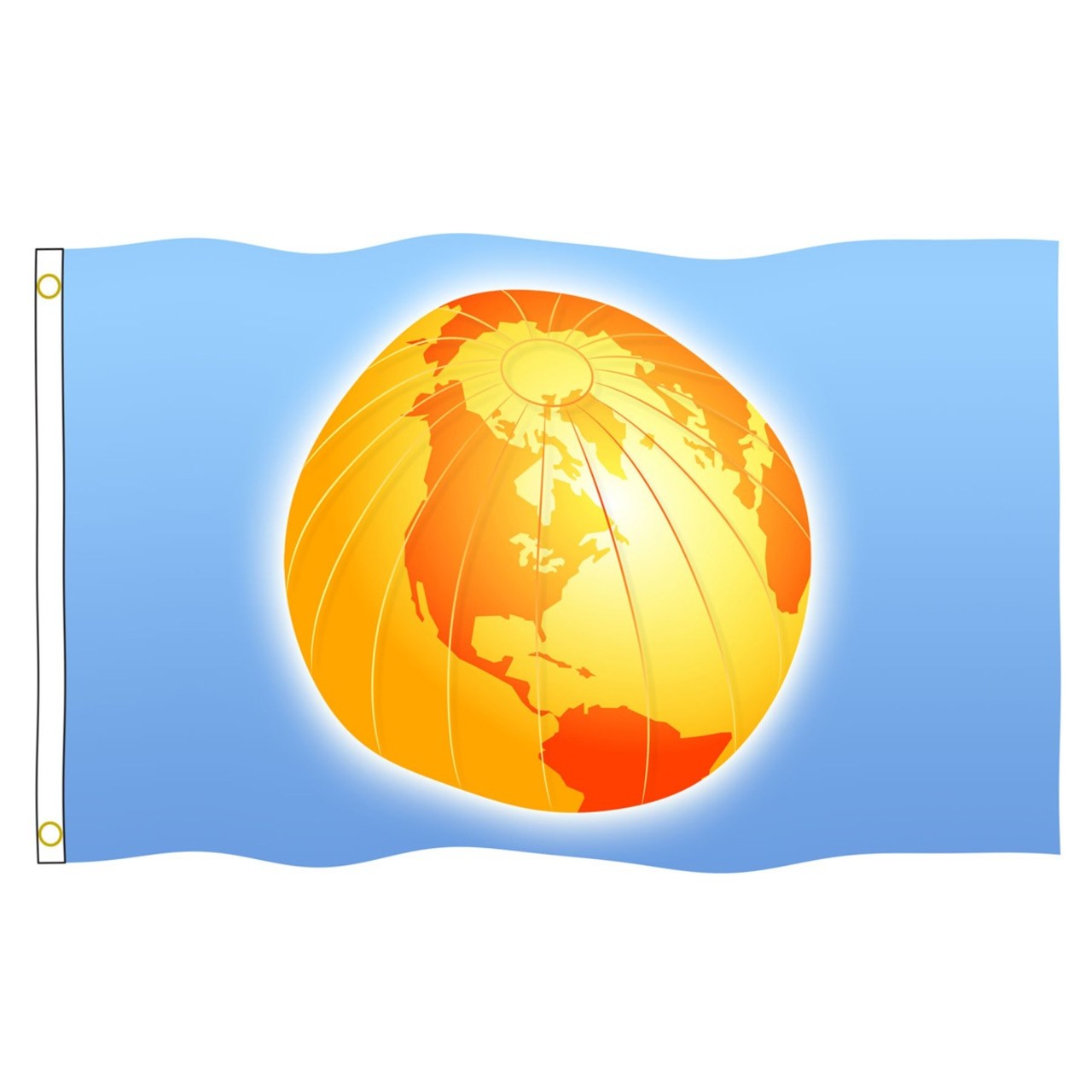 Single-Sided Digital Print Custom Nylon 12in x 18in Flag