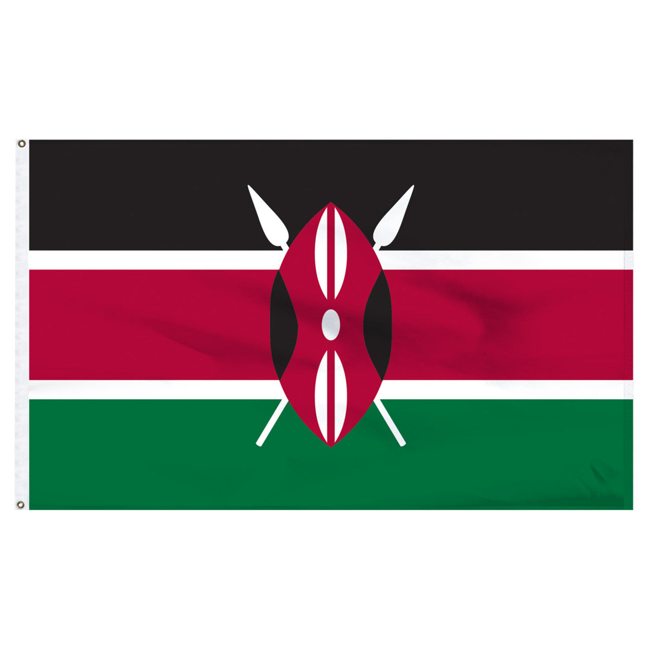 Kenya 4ft x 6ft Nylon Flag