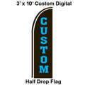 Custom Made Digital 3' x 10.5' Blade Flag - Swooper Flag