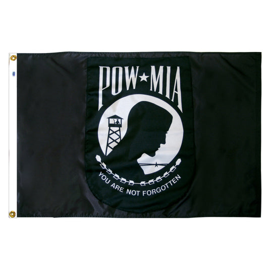 POWMIA 6ft x 10ft Nylon Flag - Double Sided