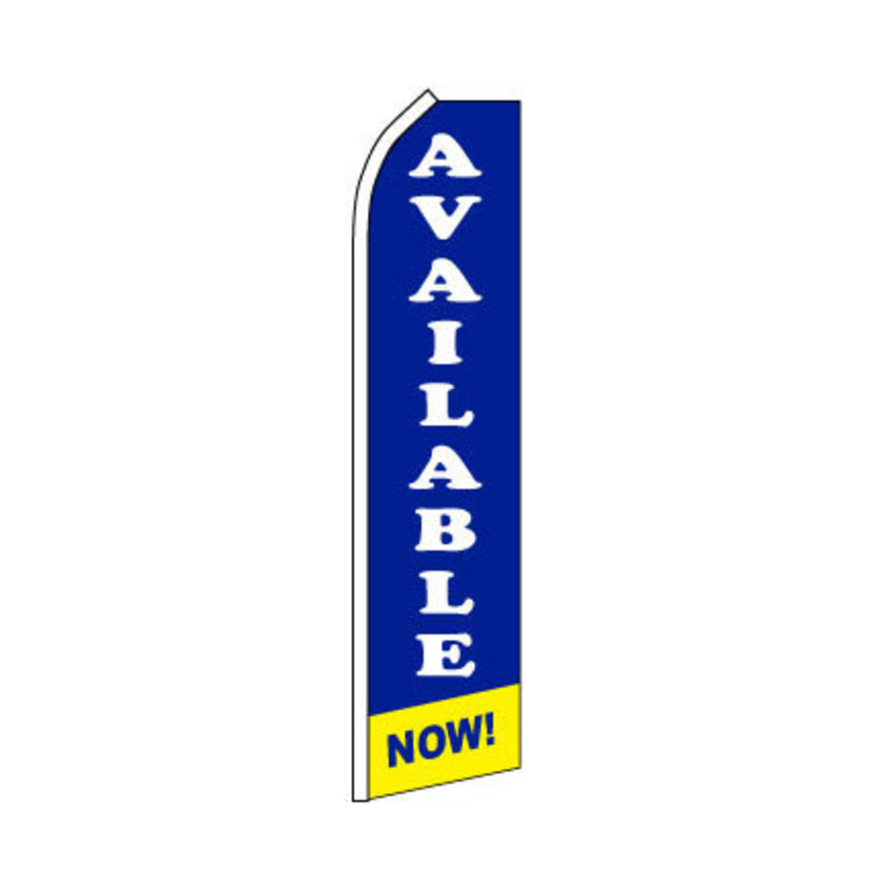 Available Now Swooper Flag - 11.5ft x 2.5ft