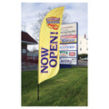 Super Tough Blade and Teardrop Outdoor Advertising Pole