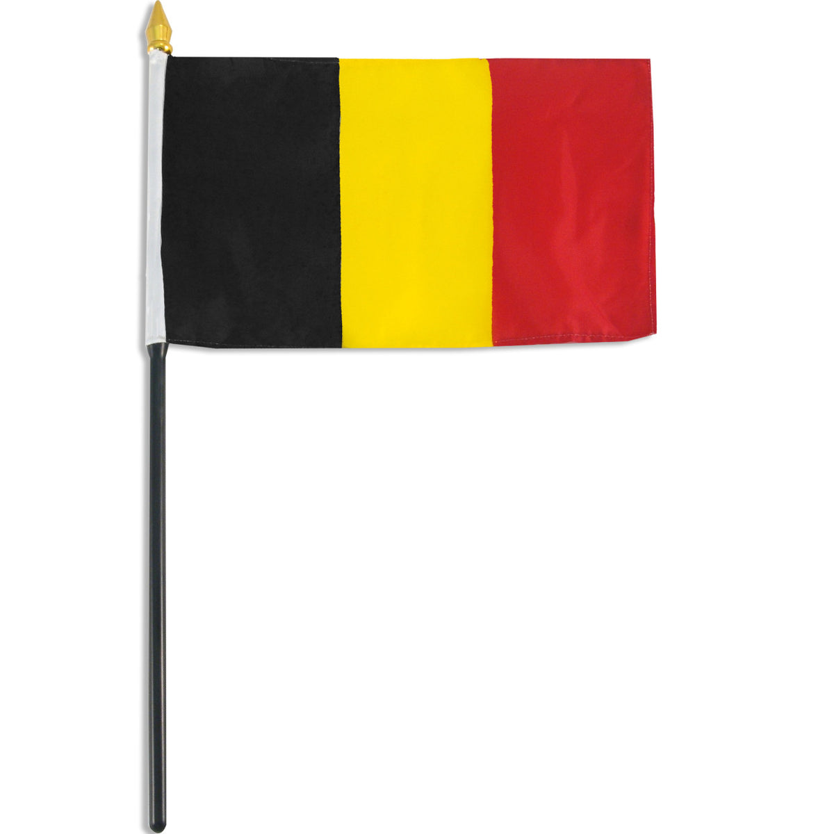 Flag of Belgium on a white background
