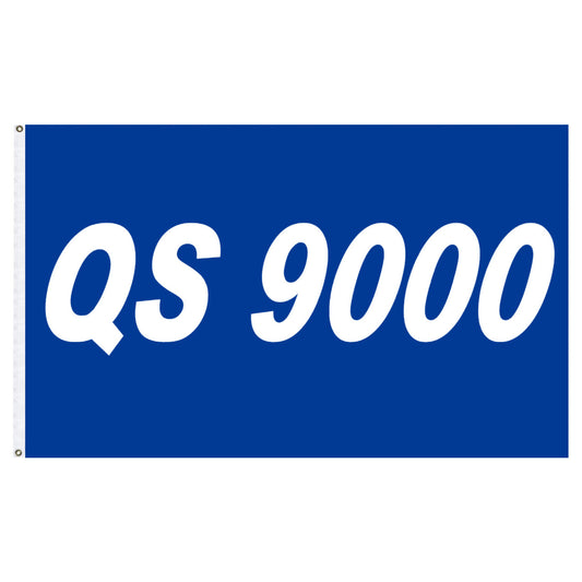 ISO QS 9000 3' x 5' Nylon Flags - Secondary Image - United States Flag Store ISO QS 9000 3' x 5' Nylon Flags