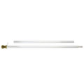 Valley Forge 6ft Aluminum Two Piece Spinning Residential Pole - White Finish