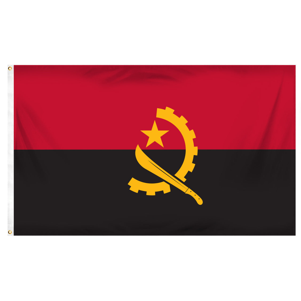 Angola 3ft x 5ft Printed Polyester Flag