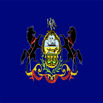 Pennsylvania Flag 4 x 6 Feet Nylon