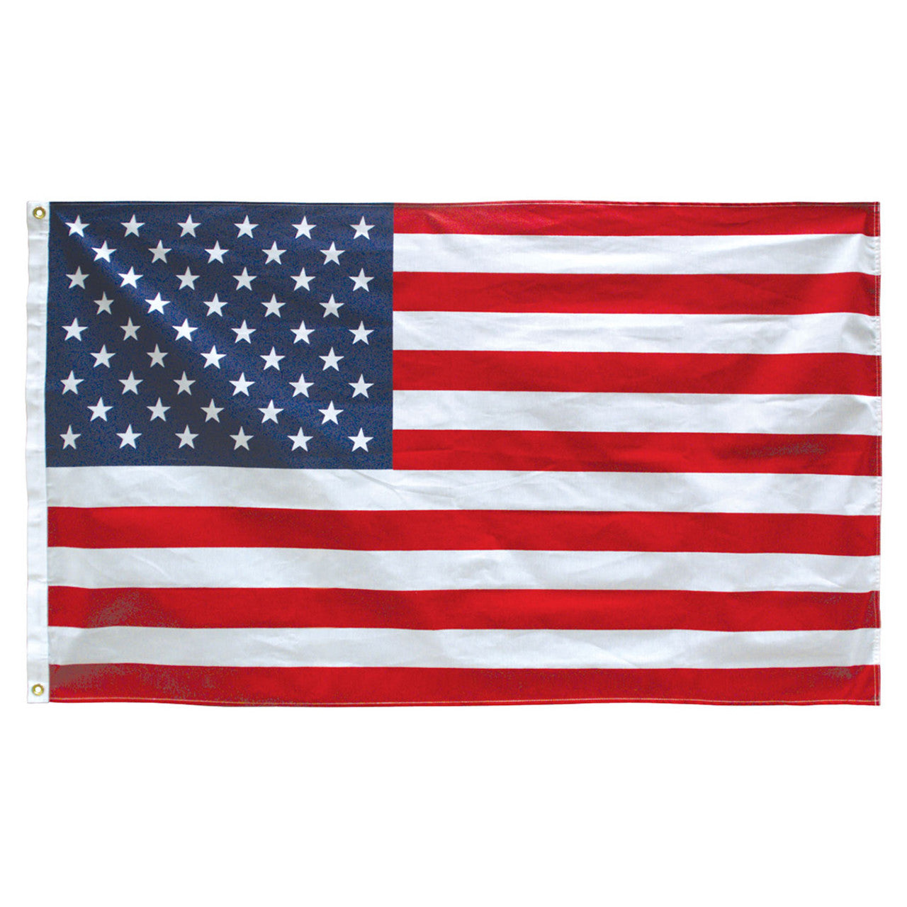 Outdoor Wall Mounted Residential American Flagpole Kit - 3ft x 5ft Flag with Ties