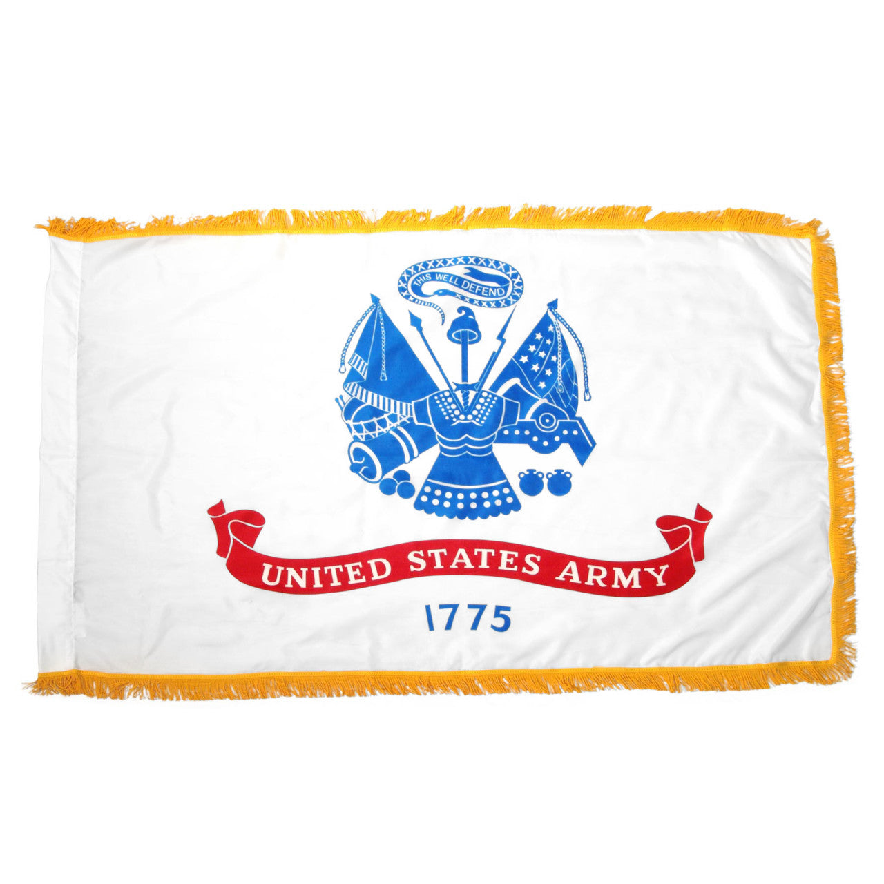 Super Tough Indoor Flagpole Kit with Nylon 3' x 5' Army Flag