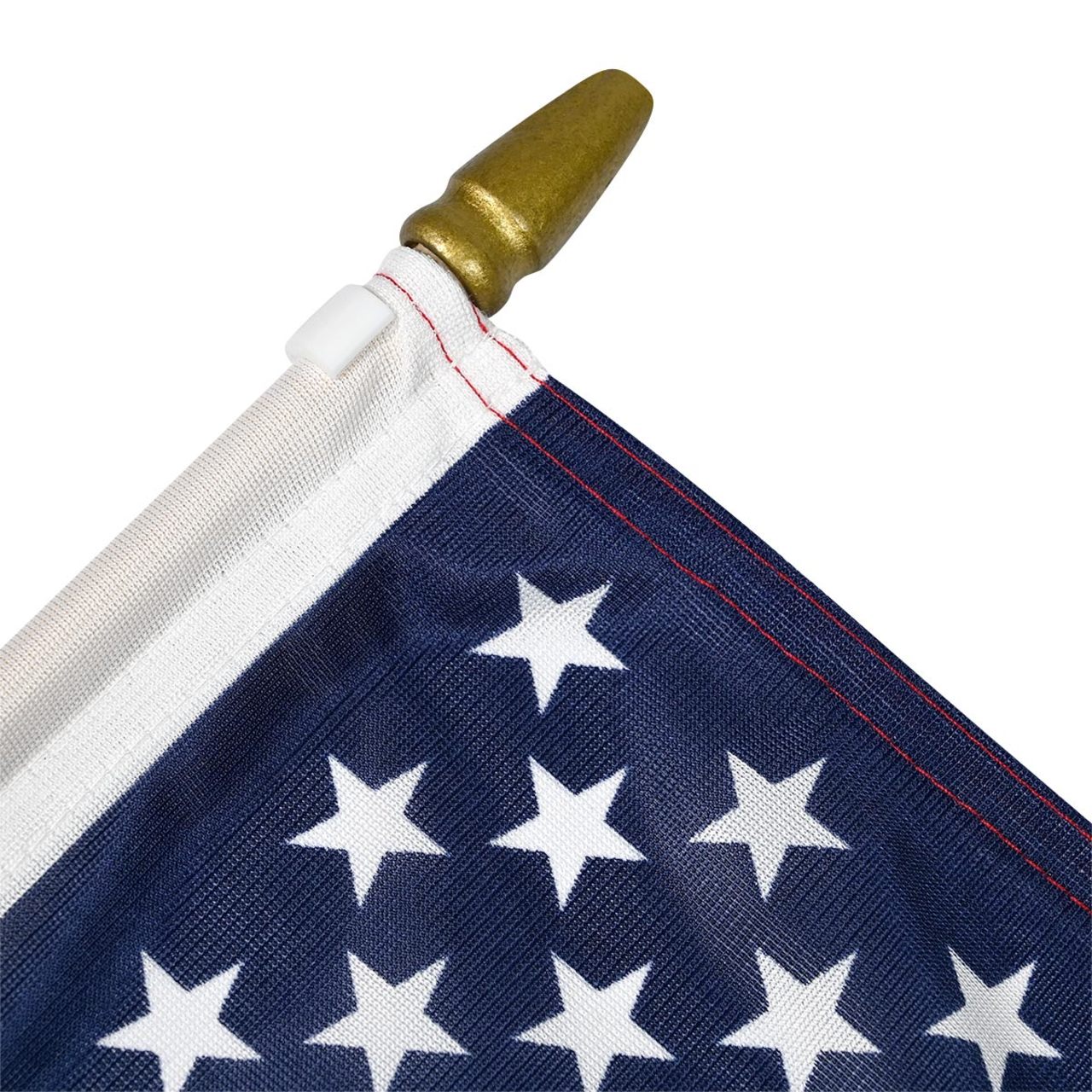 Single Sided American Stick Flag - Durable Knit Polyester - 12" x 18"