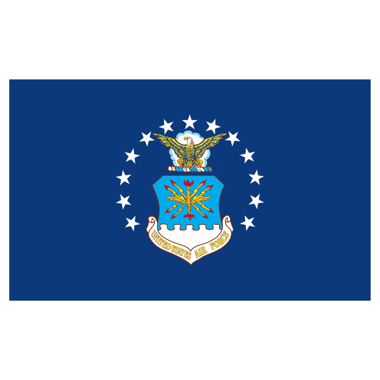 US Air Force Flag 3ft x 5ft Heavy Duty Spun Polyester