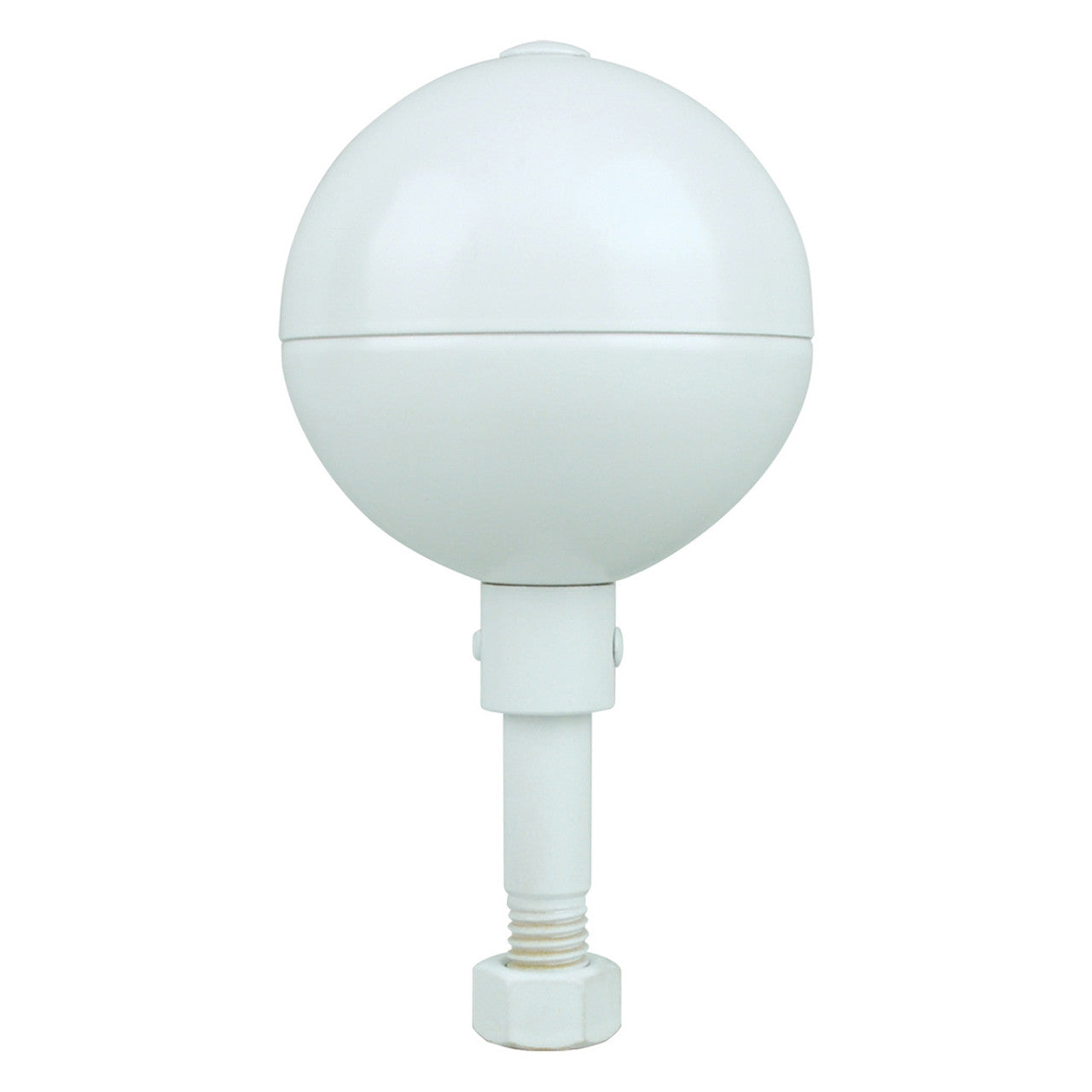 White Aluminum Ball Topper