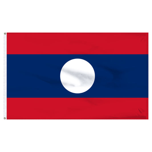 Laos 6' x 10' Nylon Flag