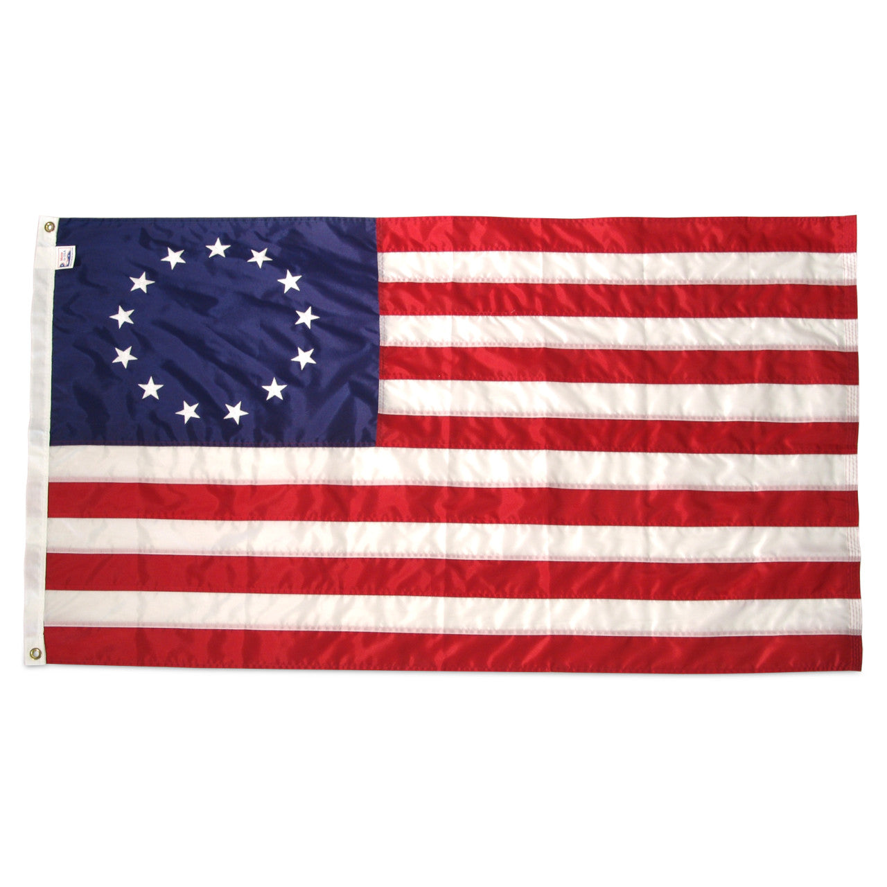 Betsy Ross Flag 5ft x 8ft Nylon - Embroidered Stars